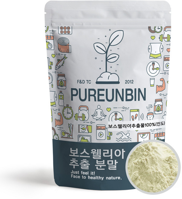 푸른빈 보스웰리아 추출 분말 가루 병용기, 300g, 1개