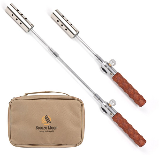 브리즈문 3단분리 캠핑 롱토치 이소 부탄 가스토치 화염방사기, 3단 롱토치+이그나이터, 1개