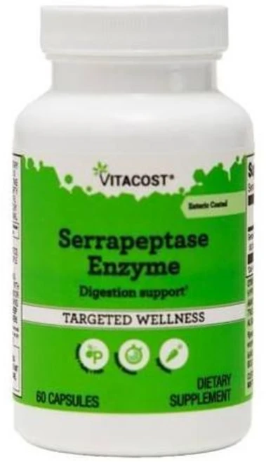비타코스트 세라펩타아제 효소 캡슐, 1개, 60정 - 쿠팡