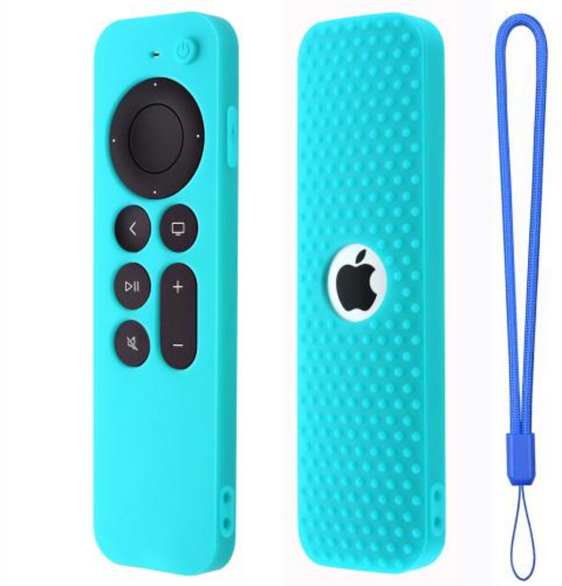 Apple Siri Remote 3 세대 실리콘 보호 원격 케이스 Apple TV 4K 2 세대 원격 충격 방지 슬리브 신제품, 02 민트