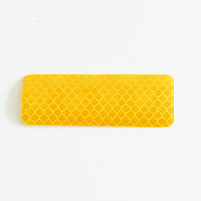 솜앤티글로벌 반사스티커 반사판 테이프, 1개, 옐로우, 사각형