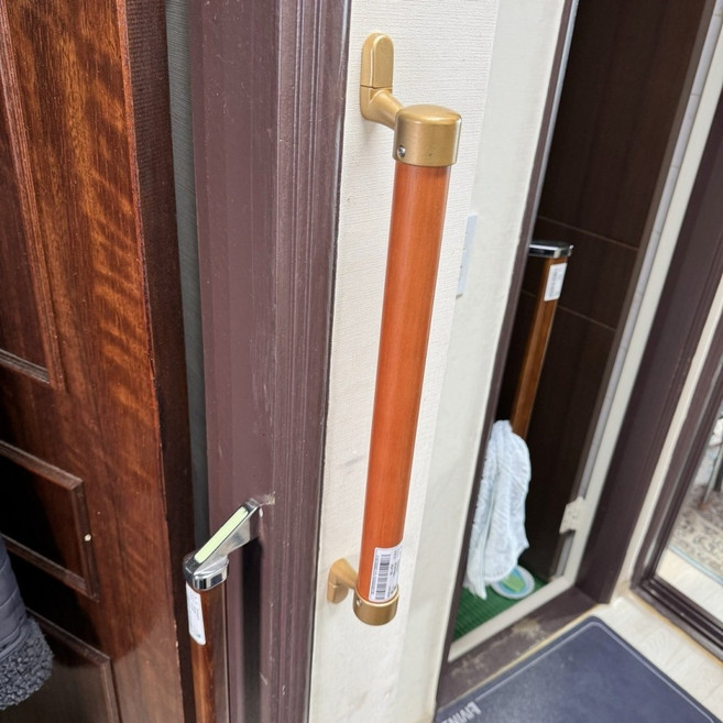 ASH-109(41cm) 원목형 안전손잡이 난간대 나무 고급형 어르신 노인 안전바 침대 벽손잡이 문틀 노인 장기요양 복지용구 실버용품 요양등급 어르신용품, 노인장기요양등급 할인구매(본인부담금 9%), 1개