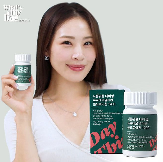 데이씽 상어연골 콘드로이친 1200 프로테오글리칸, 60정, 12개