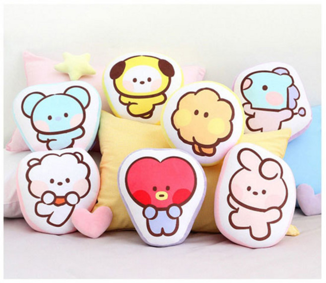 BT21 방탄굿즈 미니니 라운드쿠션 7종, 망