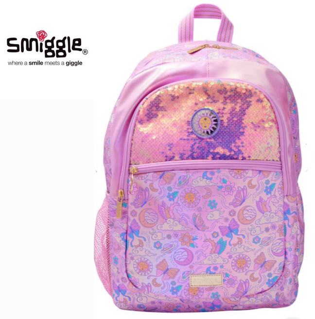스미글 코스모스 스팽글 핑크 학생용 백팩 호주정품