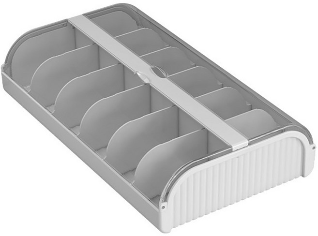 쬬린 속옷 칸막이 수납함, 그레이, 1개