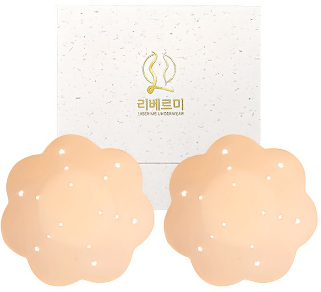 리베르미 SS003 니플밴드 여성 에어홀 실리콘 니플패치 유두밴드 유두패치 유두가리개 누드브라 니플브라