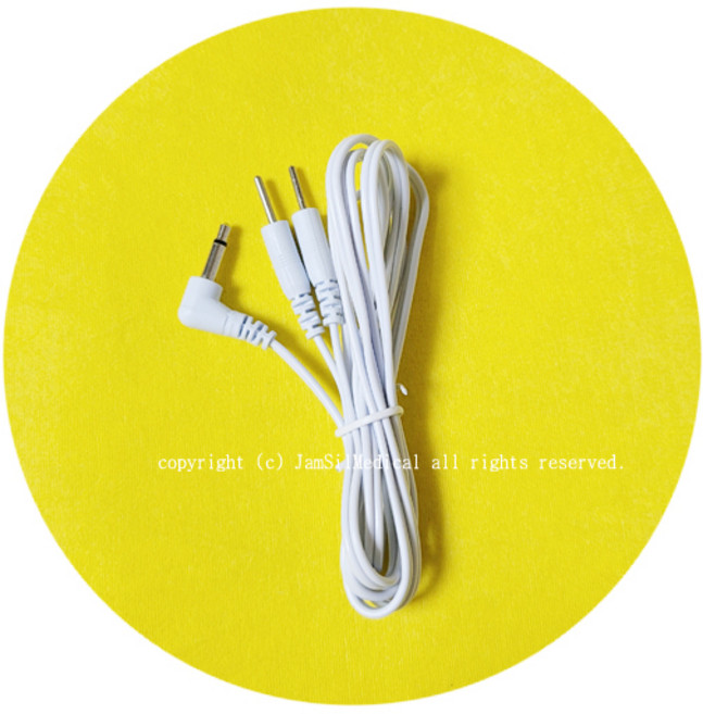 비타그램 홈닥터 저주파 SYK-2018 호환용 전용연결선(1개)(2패드용/4패드용 선택구매) 일자잭 패드형 케이블선, 2패드용(1개)