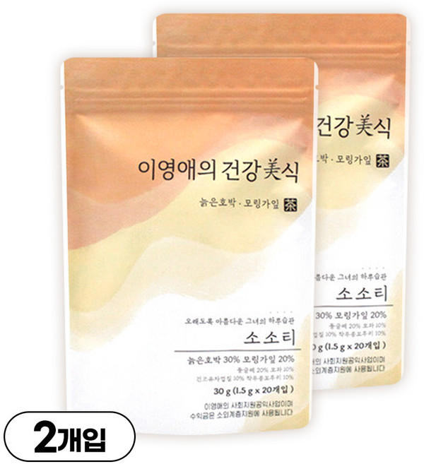이영애의 건강미식 소소티, 1.5g, 2개, 20개입
