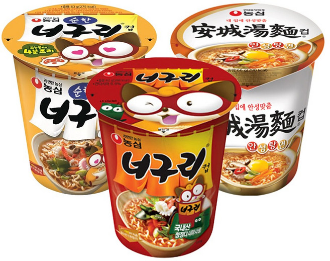 농심 소컵 너구리x6컵+순한 너구리x6컵+안성탕면x6컵, 18개