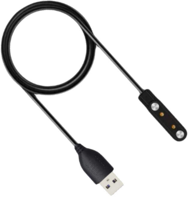 浦拓ProTap 智能手錶磁吸式充電線 W12PRO專用, 黑, 1個