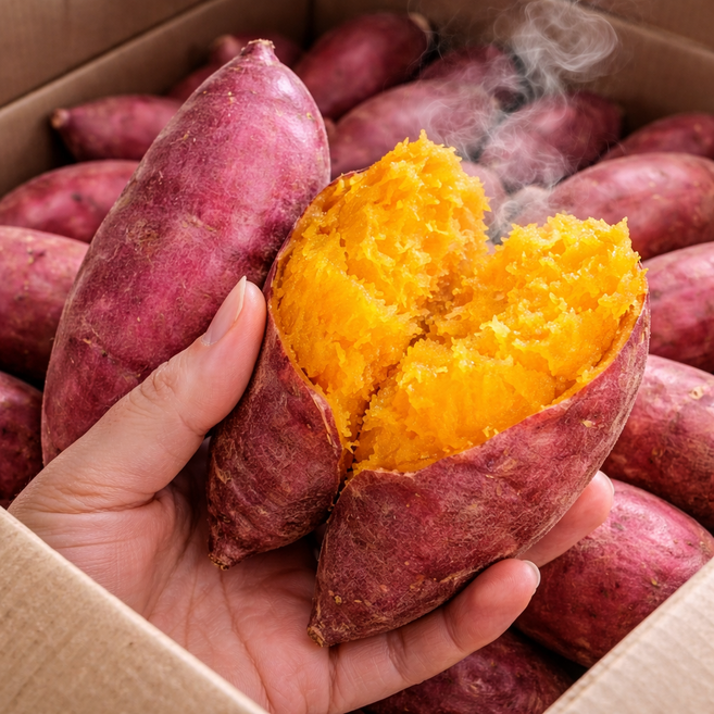 [5KG+5KG] 해남 2026수확 꿀당도 호박고구마 10KG 특품, 1박스