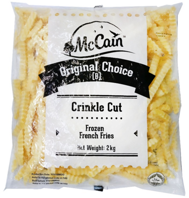 맥케인 크링클컷 감자튀김 2kg 주름감자 줄무늬감자, 4개