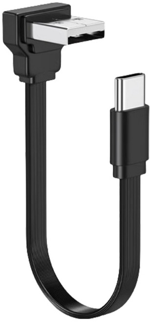 적은 90도 USB C ~ USB 효율적인 충전 및 데이터 동기화를위한 케이블, 1m, 구부러져
