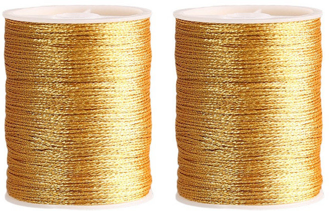 [모핸] 금사 은사 2롤 (총 50m), 1개