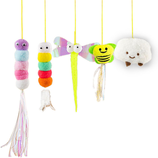 위슬러 2세대 고양이 혼자 놀기 모빌 사냥 놀이 장난감 5종 키트, 1개, WSL1101-A