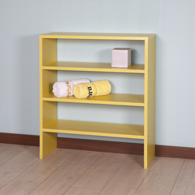 양지가구 양발이선반 4단560 조립형 다용도 수납 받침 책장 잡지 전면 소품진열 인테리어 피규어 주문제작, 1개