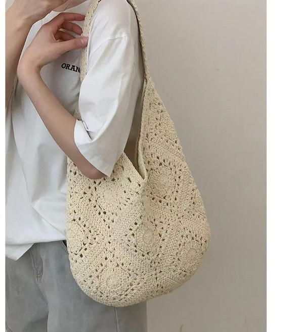 투크 여름 뜨개 가방 그물가방 니트 숄더백