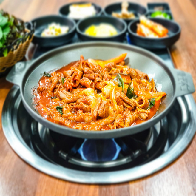 [상호맘] 매콤한 양념곱창 1kg 2팩, 단품