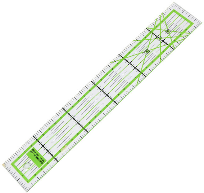 Fenrry 1PC 재봉 눈금자 가이드 패브릭 아크릴 퀼팅 직사각형 눈금자미끄럼 방지 그립, 01 1PC