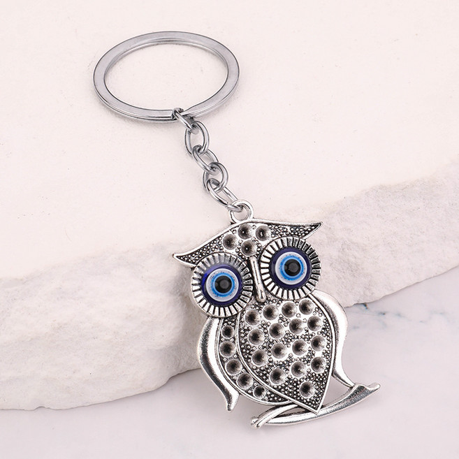 쁘띠꼬모 행운가득 부엉이 열쇠고리 자동차 키링 선물 H521326, 올빼미, 1개