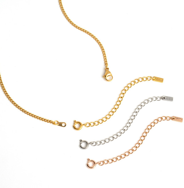 크레비쥬 써지컬스틸 목걸이 팔찌 연장 체인 길이늘림 보조체인