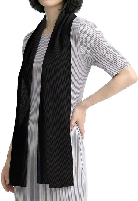 비옵트 여성 플리츠 주름 롱 스카프