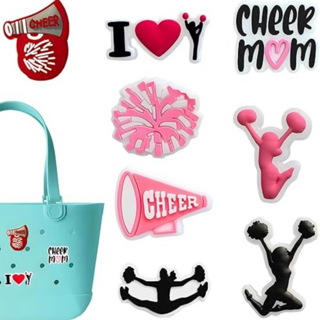 호환 Bogg Bag 진주용 참 Bogg Bag 액세서리용 나비 체인 사랑 Simply Southern Beach Tote와 호환되는 참, 01 빠른, [24] O