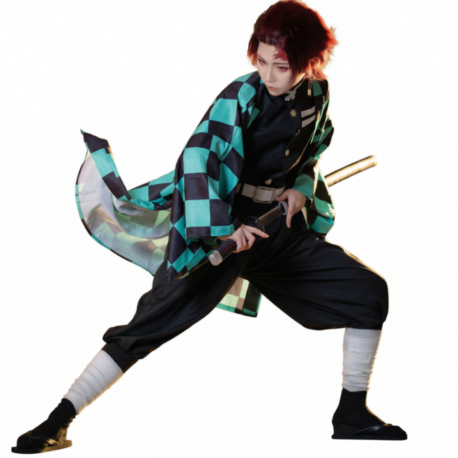 귀멸의 칼날 코스프레 할로윈 의상 탄지로 코스튬 의상