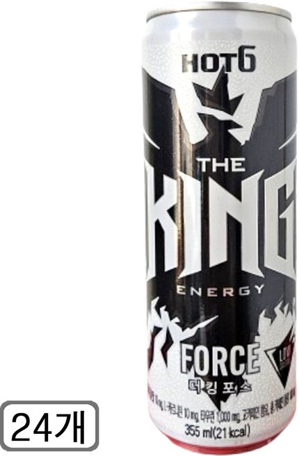 롯데칠성 핫식스 더킹 포스, 355ml, 24개입