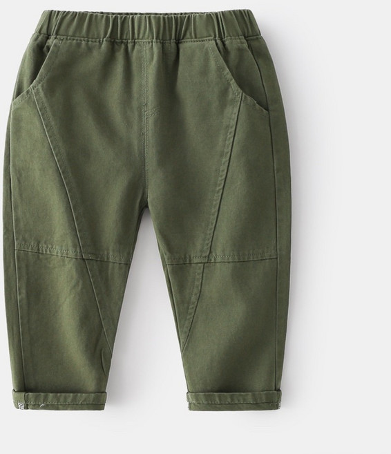 萱寶媽咪baby童裝館 韓版兒童秋冬薄款棉質休閒長褲