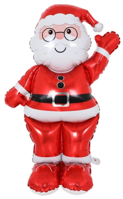 하하홈파티 대형 안경산타 스탠딩 은박풍선 112cm, 1개