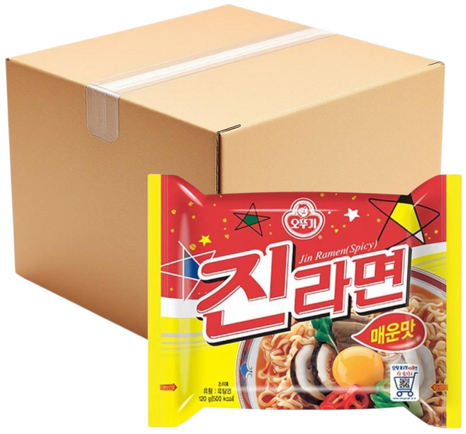 오뚜기 진라면 매운맛 120g, 20개