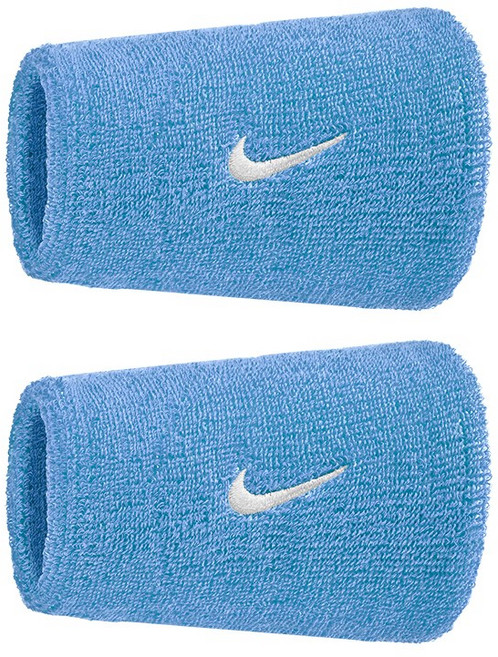 나이키 스우시 더블와이드 손목밴드, 스카이, 2개