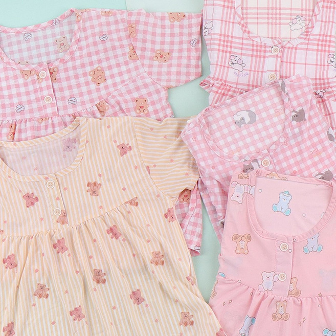 여아잠옷 냉감 아동잠옷 파자마세트 실내복 주니어 유아