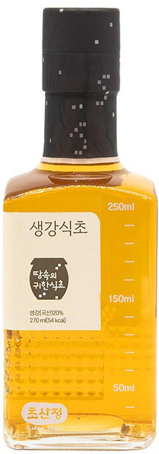 한상준 명인 초산정 천연발효 생강 식초 270ml, 1개