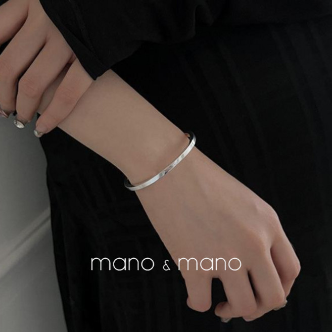 유광 심플 민자 4mm 뱅글 팔찌