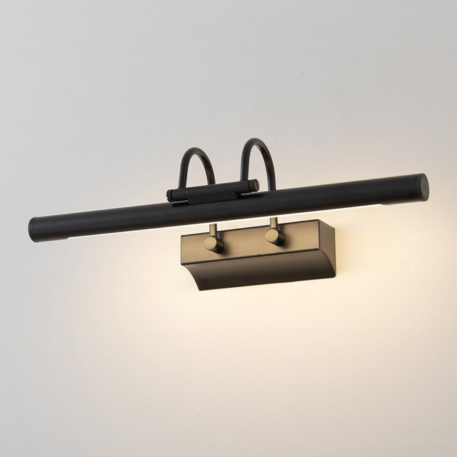 히트조명 스틱바 갤러리 그림 벽등 10W F34808, 블랙(F34808BK)