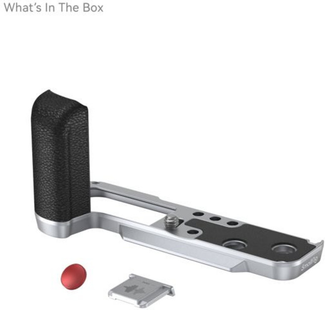 SmallRig 후지필름용 L자형 그립 Arca-Swiss 퀵릴리즈 셔터 릴리즈 단추 핫슈 커버 4555, 01 Sliver, 01 CHINA