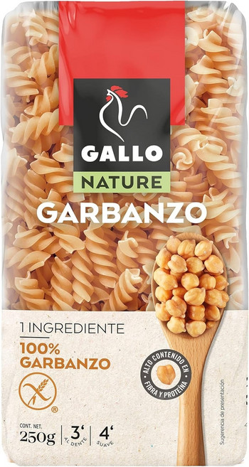 Gallo Nature Helices Garbanzo Sin Gluten 갈로 병아리콩 글루텐프리 푸실리 파스타 250g 4개