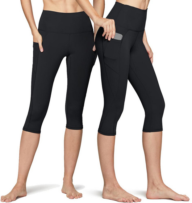 테슬라 요가 하이웨이스트 포켓 8부 바지 2팩 TM-FAC20