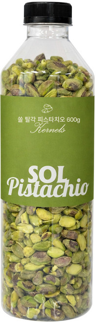 쏠 탈각 피스타치오 600g 생 깐 무염 껍질없는 완태 미국산 26년 햇, 1개