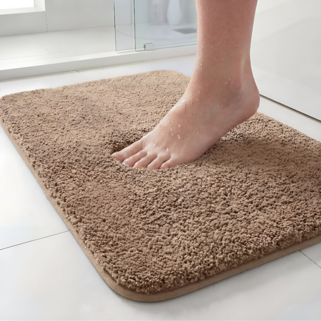 제이에스맘 욕실 화장실 호텔 빨아쓰는 먼지 없는 주방 발매트, 베이지