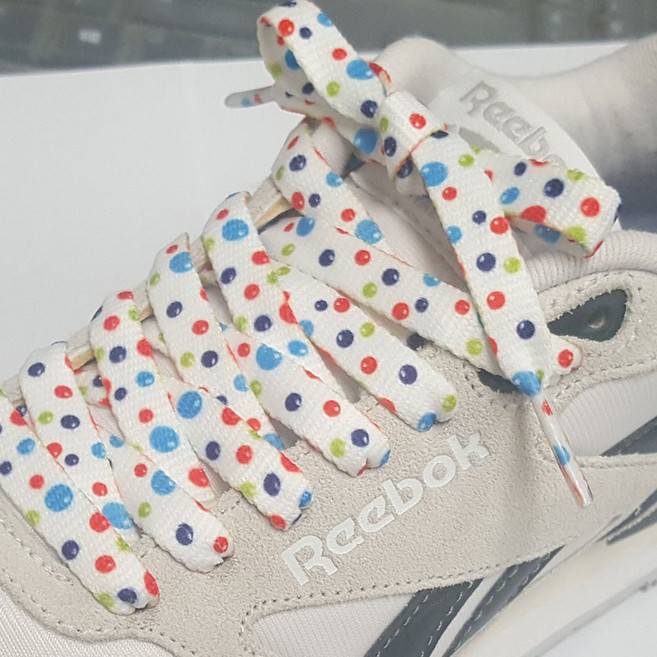 패션끈 무지개신발끈 패션신발끈 은사끈 슈즈참 신발꾸미기