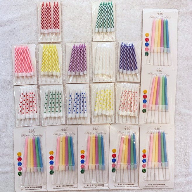 베이커리 파티쉐를 위한 풀컬러 생일초 세트 102개!!!, 1개