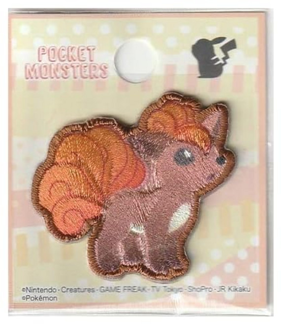 이나가키 패션 포켓몬 와펜 스티커 아이론 접착 양용 로콘 POS019