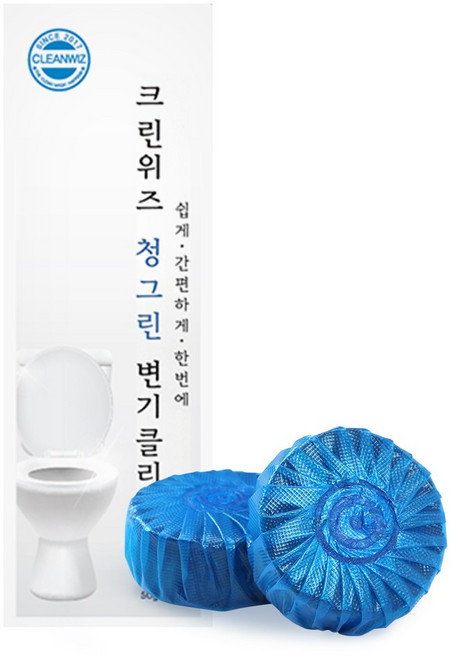 크린위즈 청그린 변기세정제 변기클리너, 6개, 50g