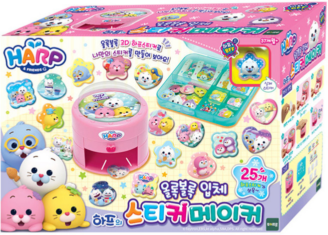 토이트론 올록볼록 입체 스티커메이커, 혼합색상