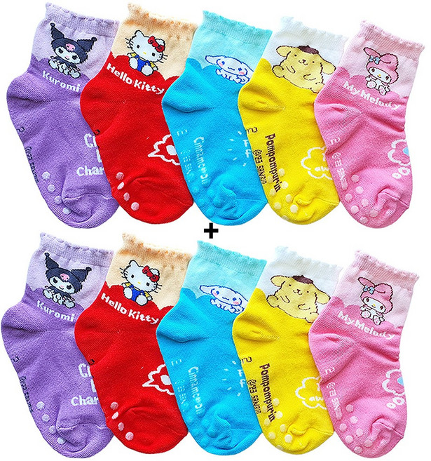 양말하우스 아동양말 어린이 산리오양말 (10종세트) 산리오06 여아양말 여아 산리오양말