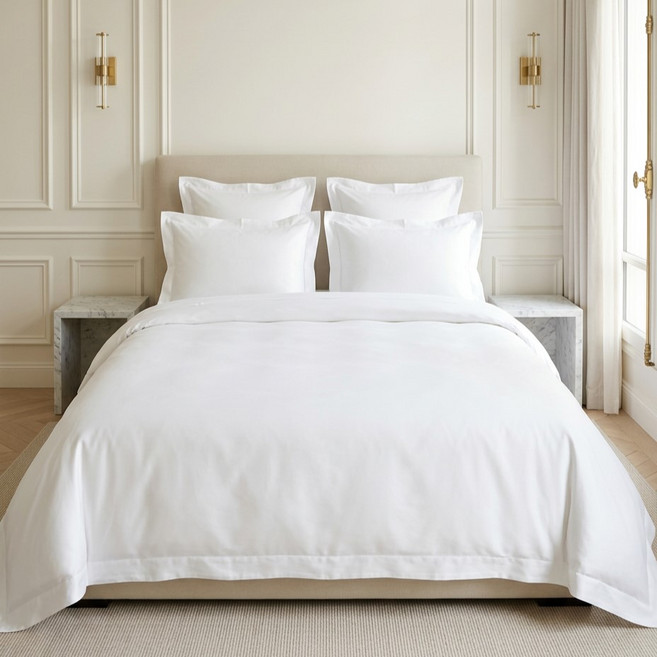 120수 이집션코튼 고밀도 순면 리츠 호텔 이불 커버 세트 (SS Q K)